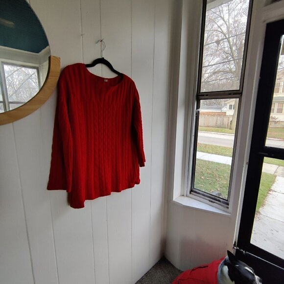 J Jill Sweater in Soft Cotton, this Cable Knit Sweater will keep the cold away! - Picture 4 of 8